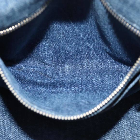 PRADA Canapa PM Hand Bag Denim Blue Auth yk13168 - Picture 11 of 16